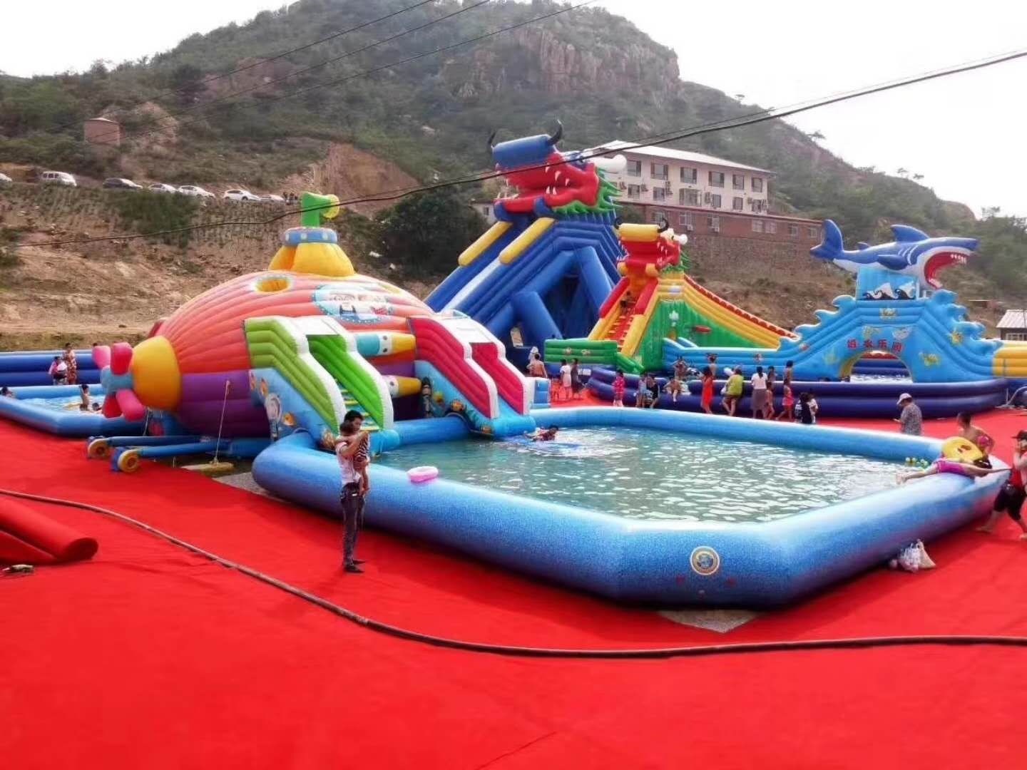 化州深海潜艇儿童乐园充气游泳池